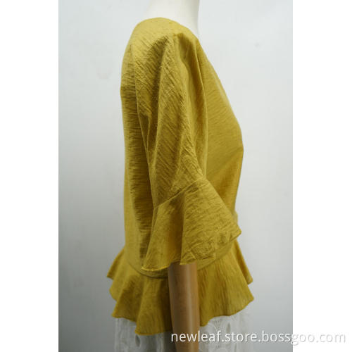 women blouse short sleeve Shell
